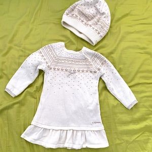 Baby girl dress and beret 6-9mths